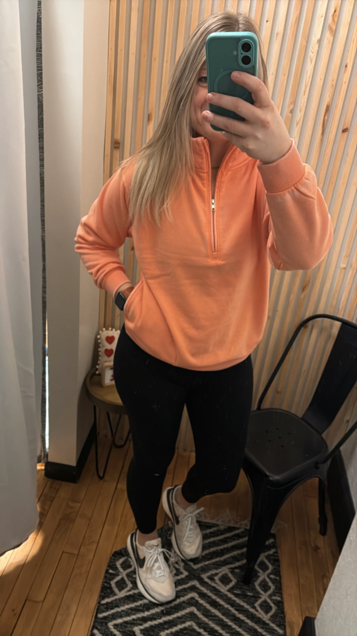 Burn Out Fleece Half Zip