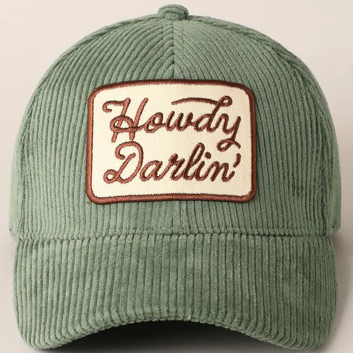 Howdy Darlin' Corduroy Hat