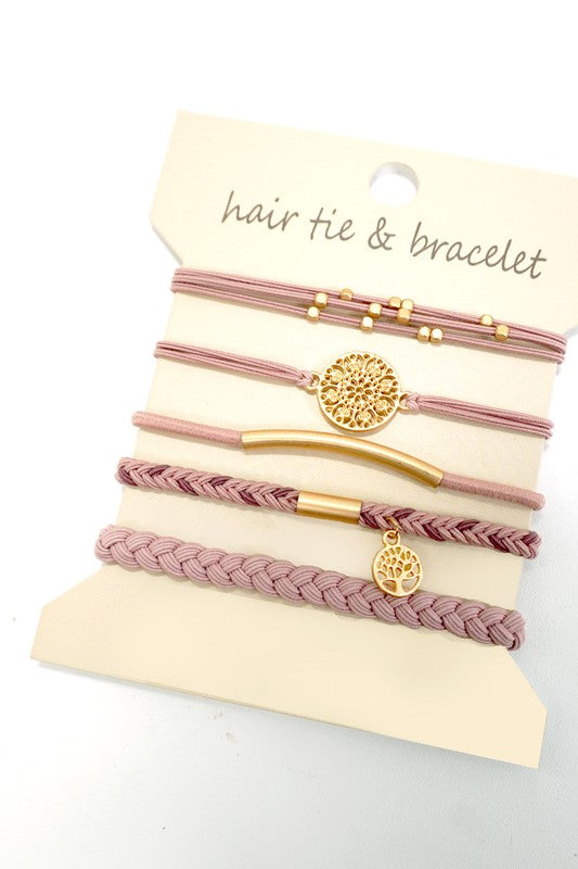 Boho Dual Function Hair Tie Bracelet