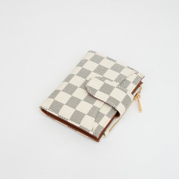 Checker Print Wallet