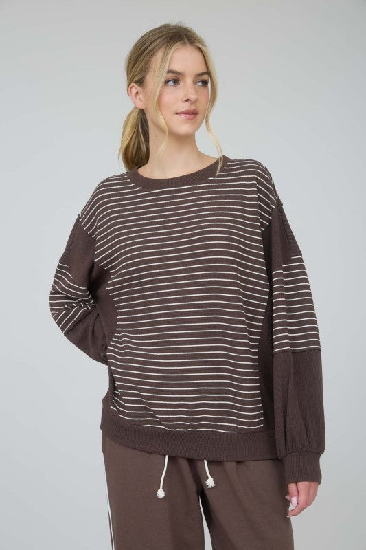 Patchwork Contrast Top