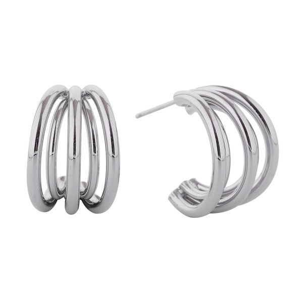 Gold Dipped Layered Hoop Earrings