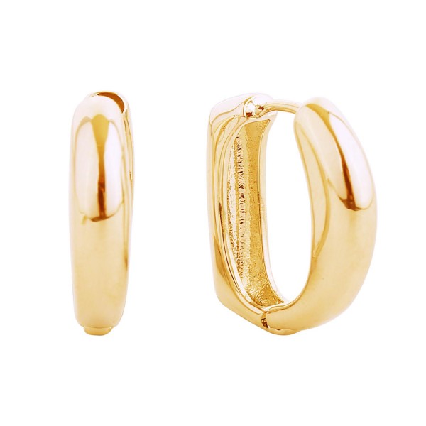 Gold Dipped Hoop Earrings
