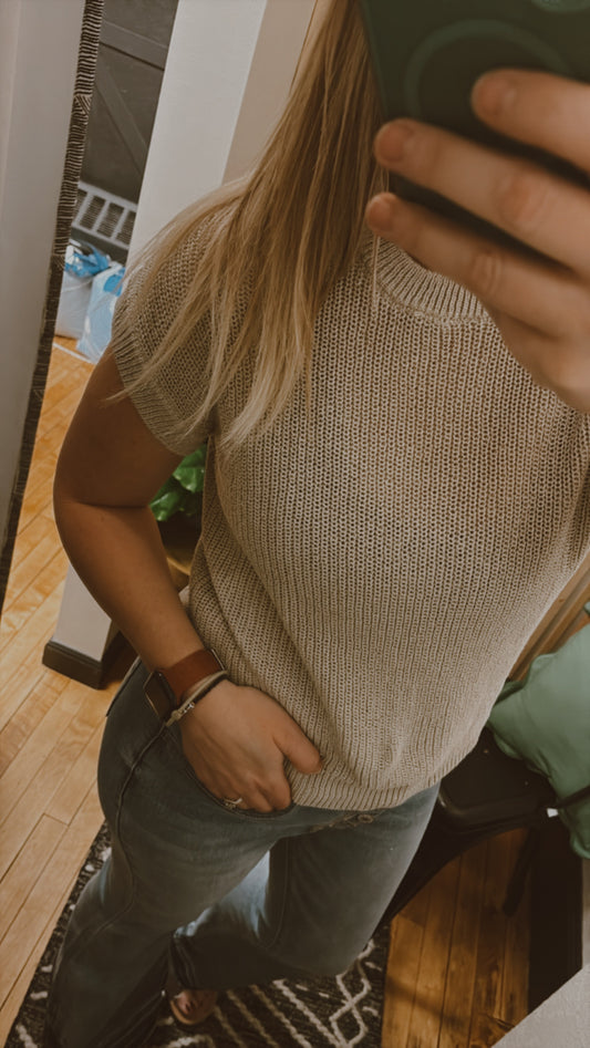 Sweater Bat Wing Top