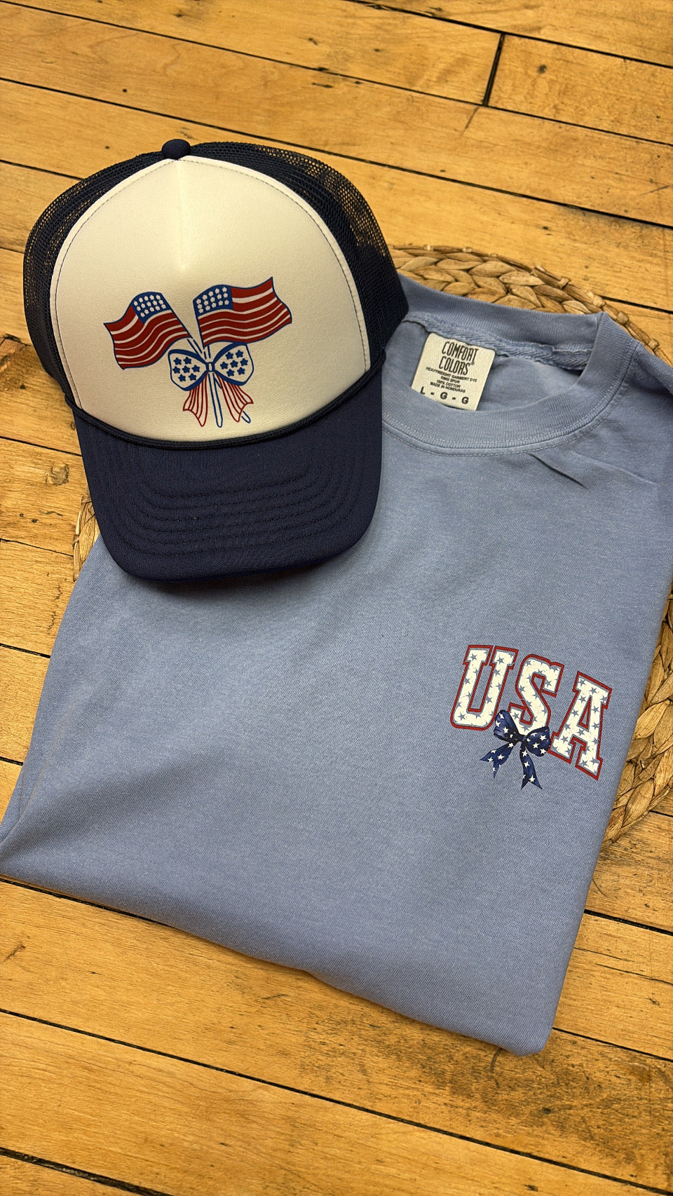 USA Comfort Colors Blue Tee