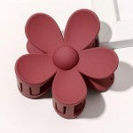 Matte Large Flower Claw Clip