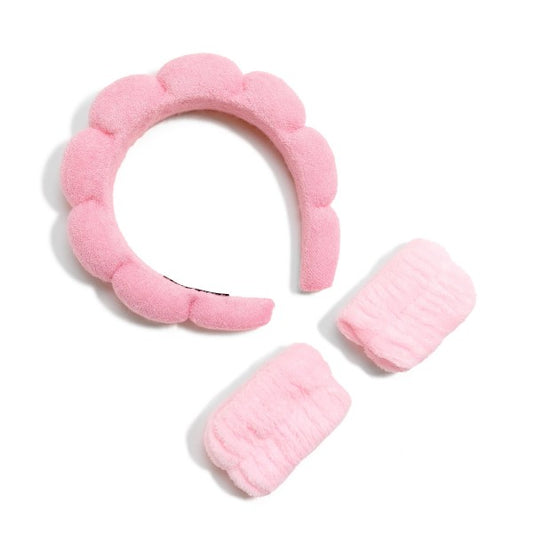 Puffy Plush Spa Headband Set