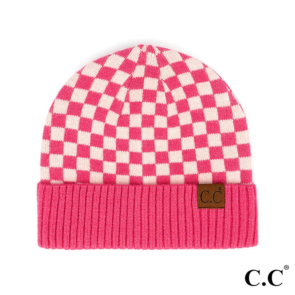 Checkered Beanie