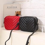 Chevron Quilted Crossbody