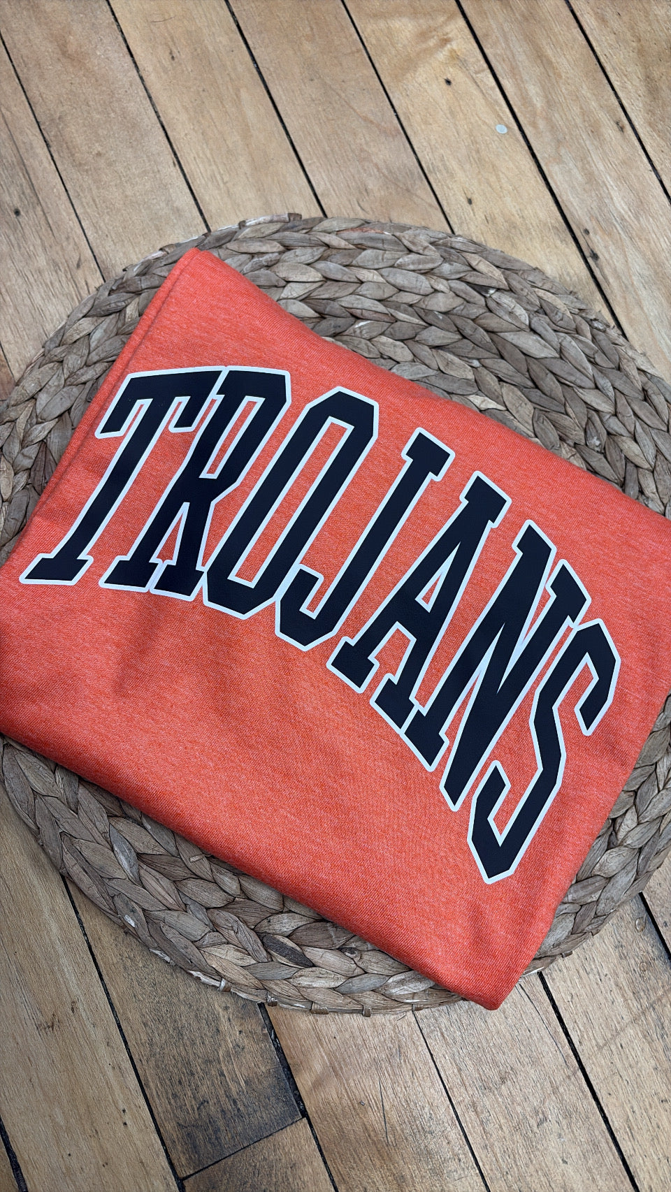 Orange Collegiate Trojans Tee Weekend Deal