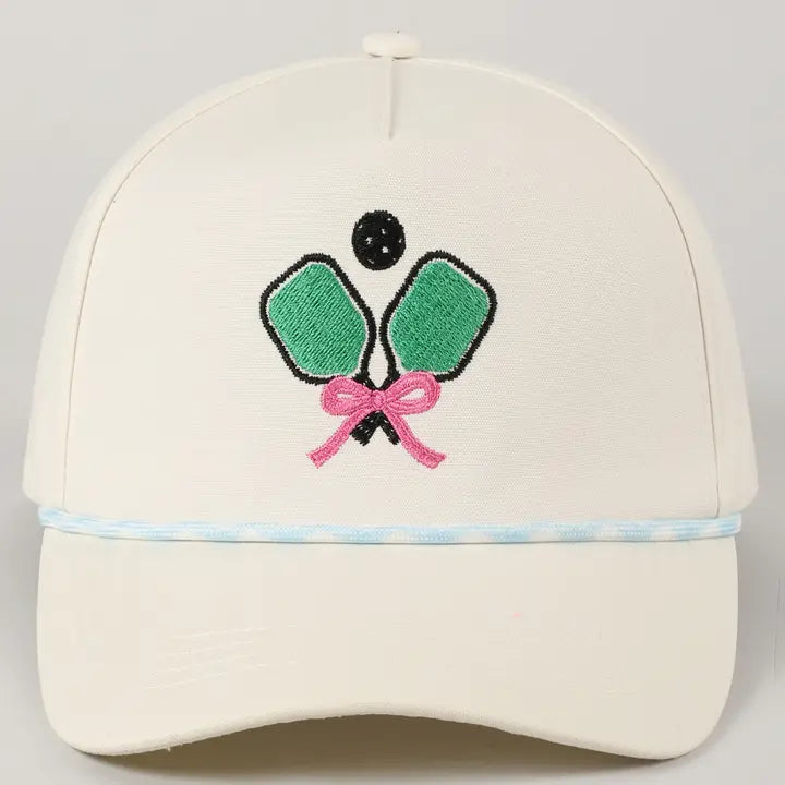 Pickleball Ribbon Trucker Rope Hat