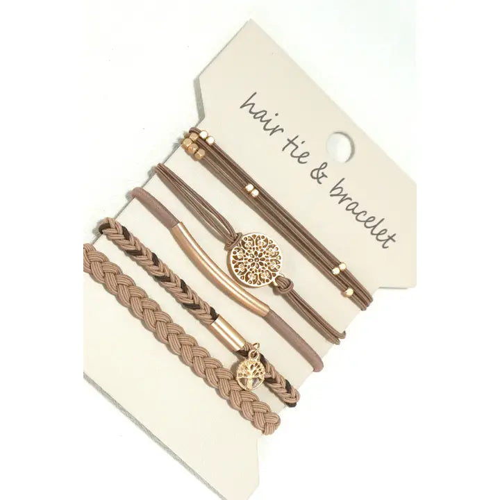 Boho Dual Function Hair Tie Bracelet