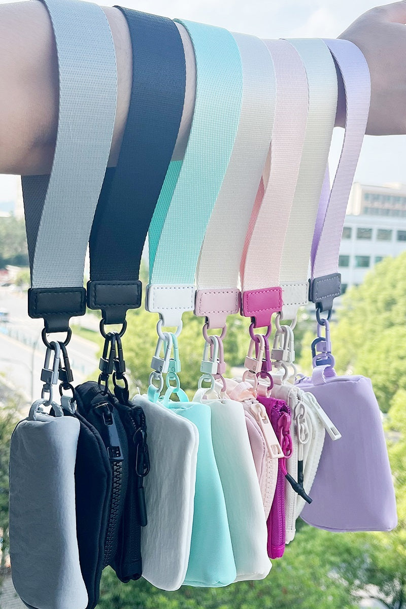 Dual Pouch Wristlet Keychain Wallet