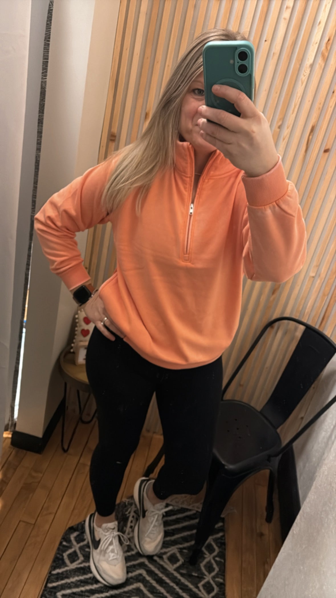 Burn Out Fleece Half Zip