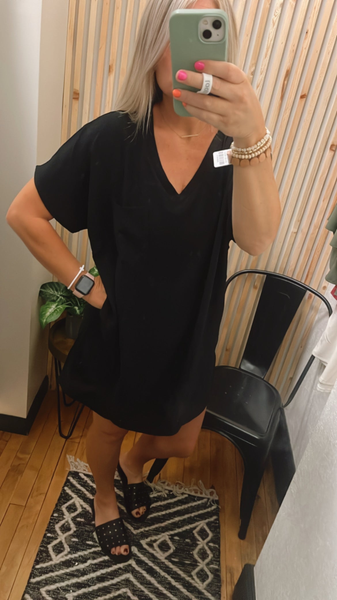 Crinkle T Shirt Dress