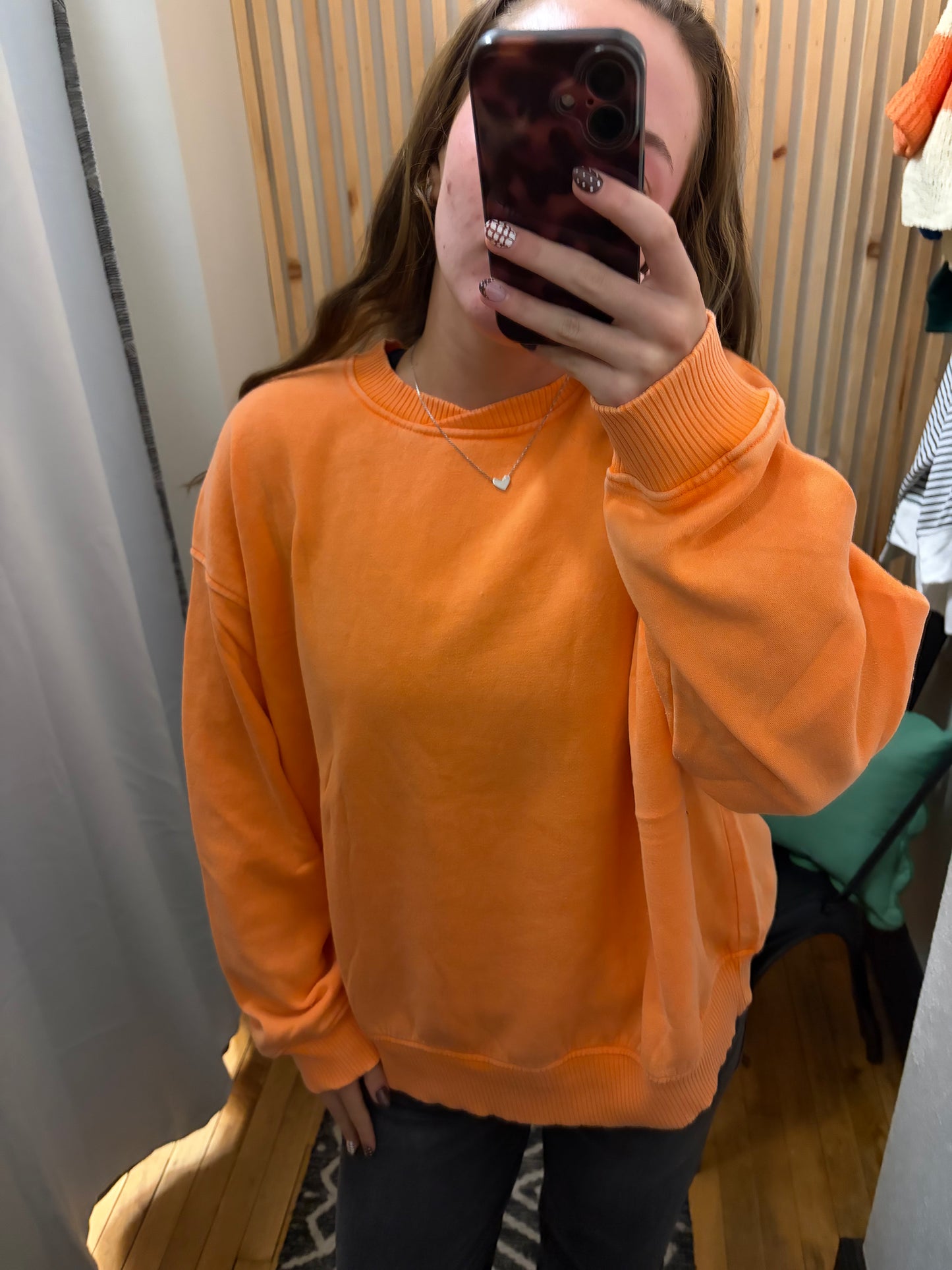 Acid Wash Oversized Pullover