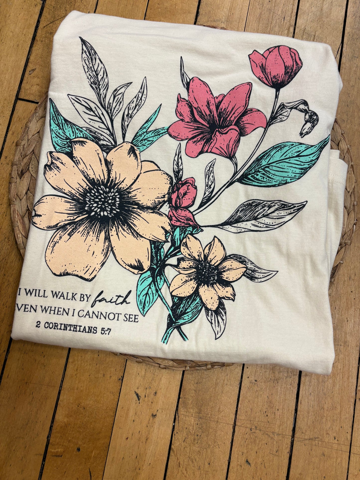 I Will Walk By Faith Graphic Tee