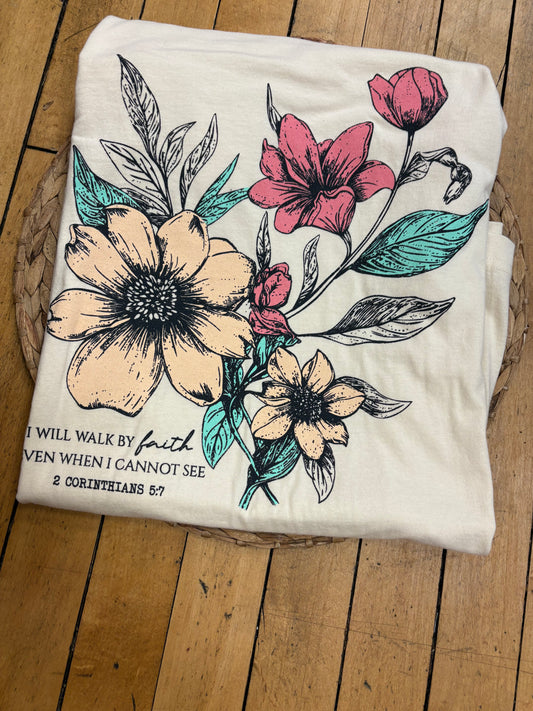 I Will Walk By Faith Graphic Tee