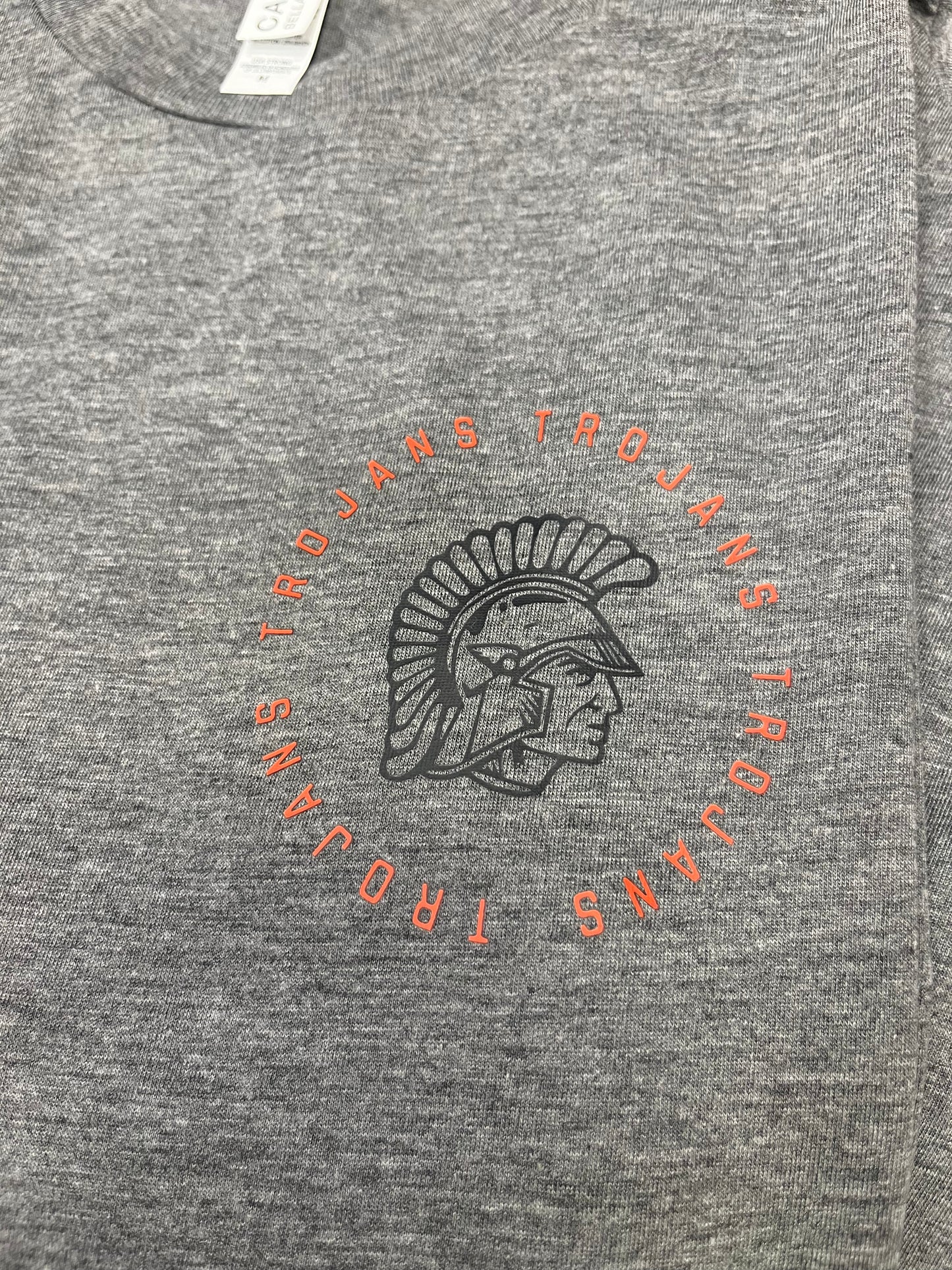 Circle Trojans Left Chest Tee