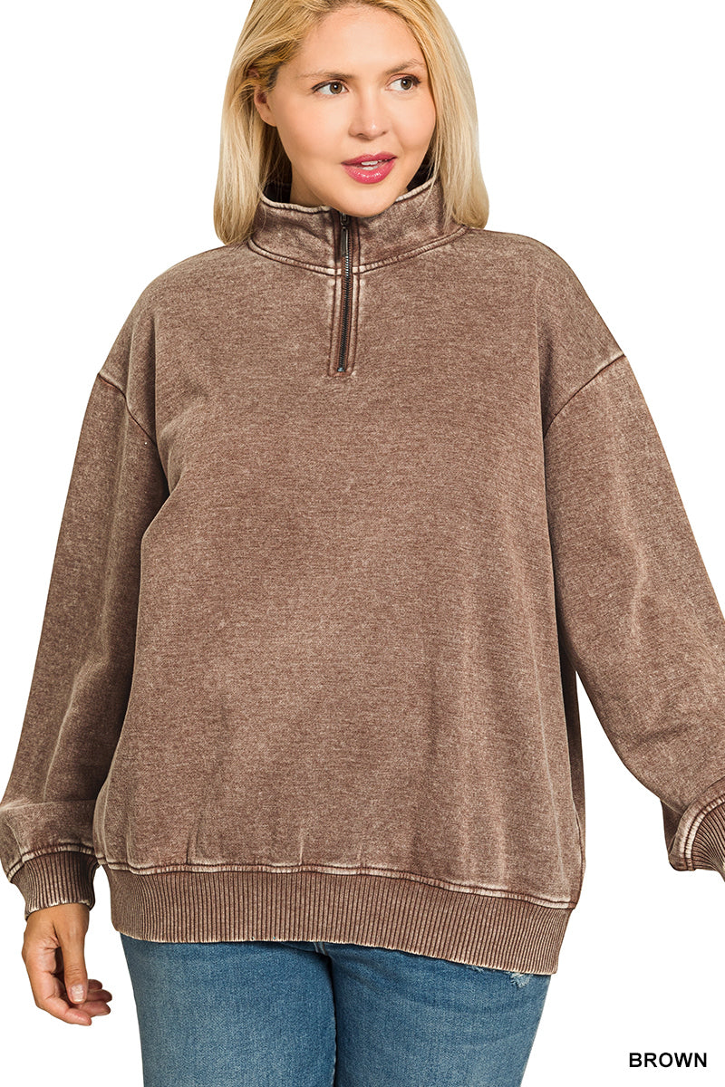 Plus Acid Wash Fleece