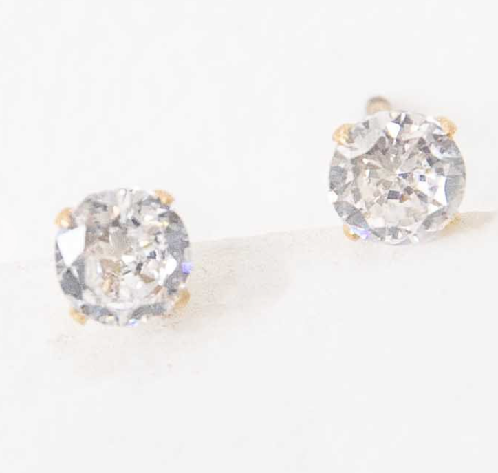 Classic Stone Stud Earring