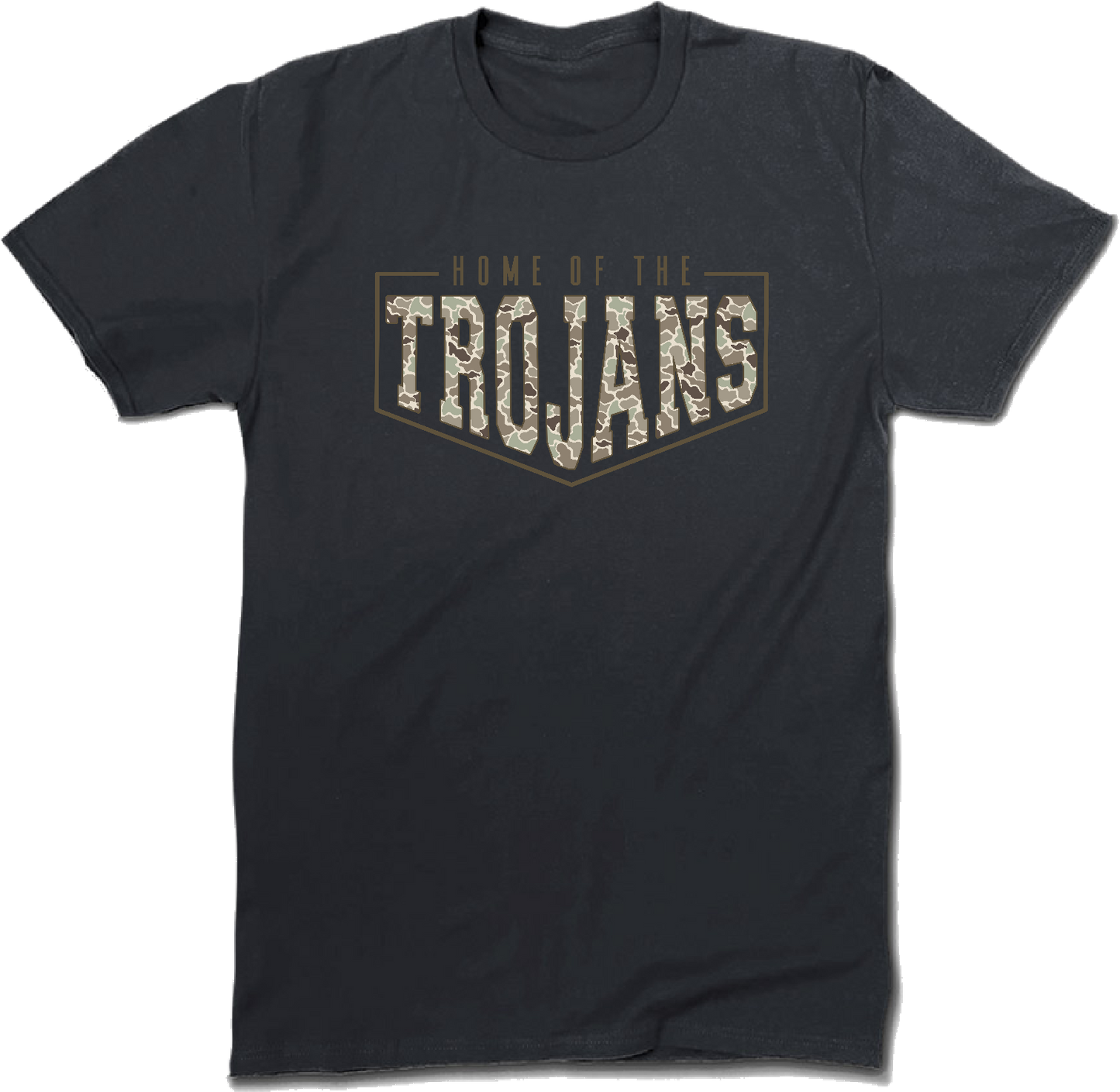 Camo We are The Trojans Deal Tee