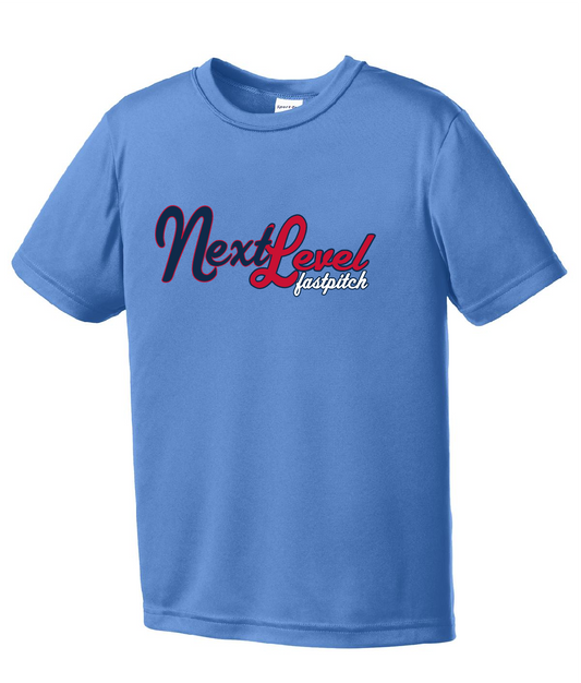 Next Level Script Columbia Blue Apparel