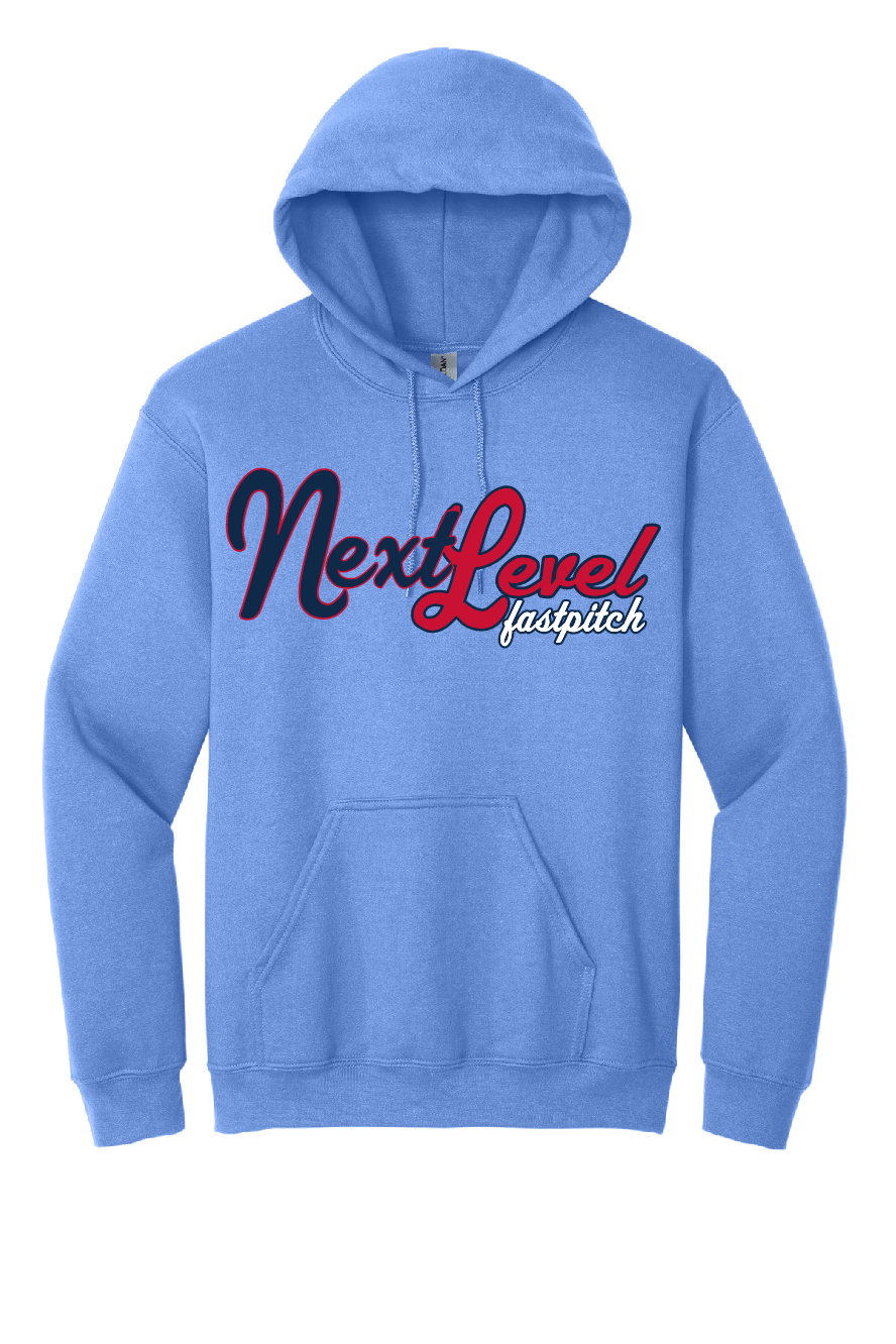 Next Level Script Columbia Blue Apparel