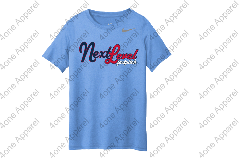 Next Level Script Columbia Blue Apparel