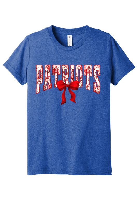 Patriots Floral Bow Apparel