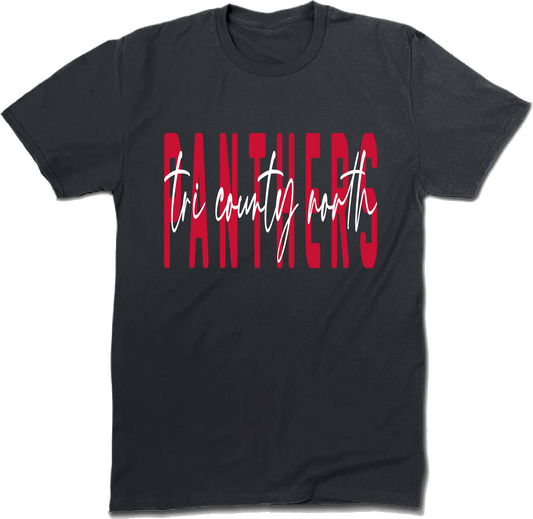 Tri County North Script Through Apparel Black
