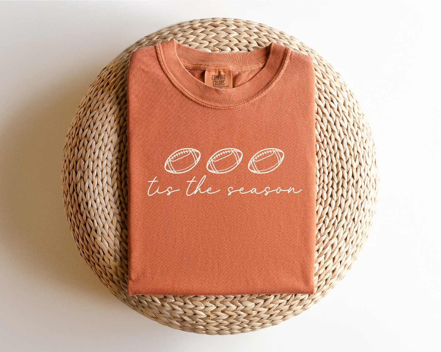 'Tis the Season Football Comfort Colors Tee