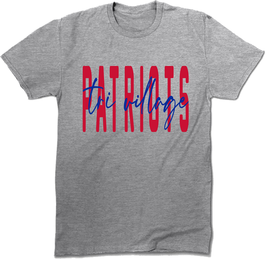 Tri Village Script Through Apparel