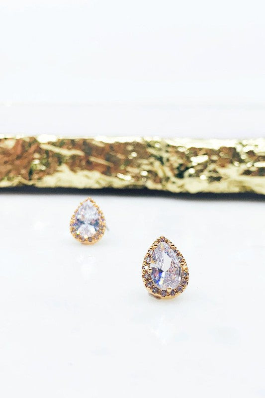 Rhinestone Stud Earrings
