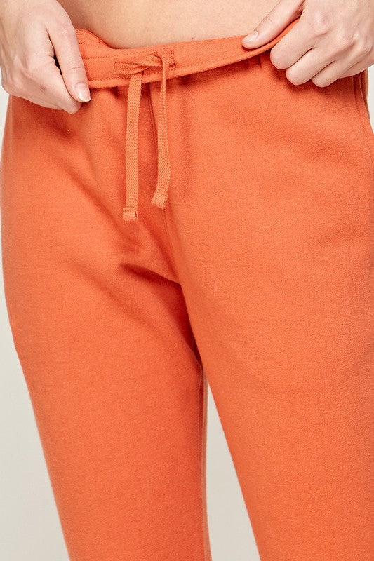 Fleece Jogger Pants with Back Pocket