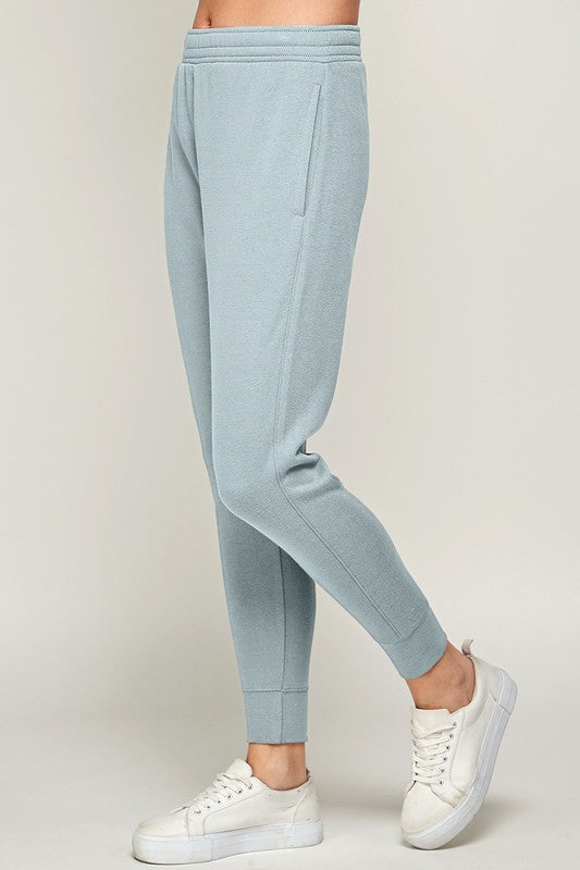 Fleece Jogger Pants with Back Pocket