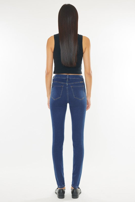 LISTHA Back Zip Jeans Women Skinny Stretch Denim Pencil Pants High