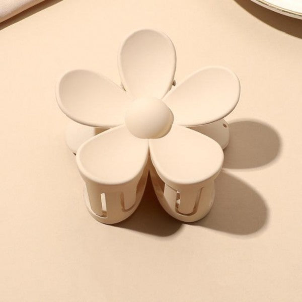 Matte Large Flower Claw Clip
