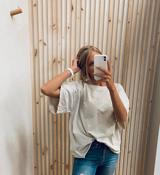 Raw Edge Boxy Top
