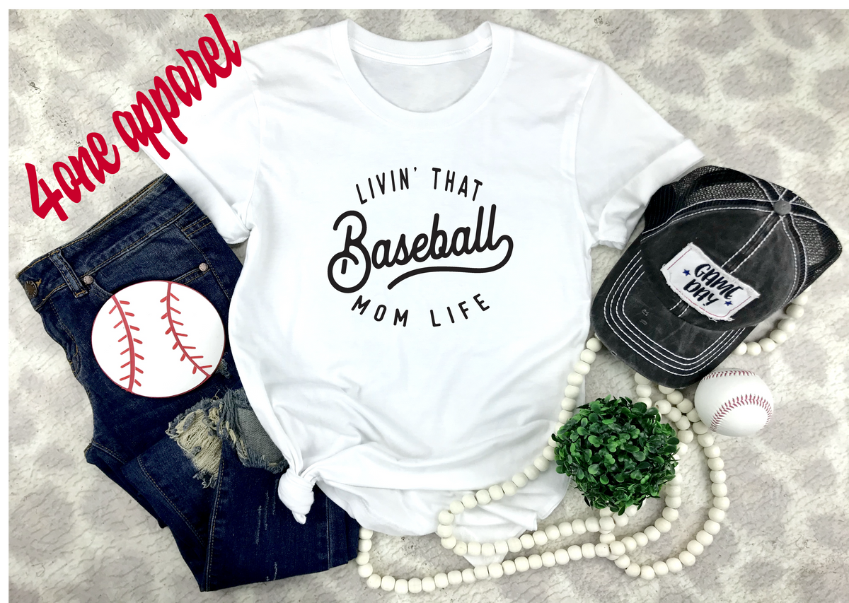 Baseball Mom T-Shirt Cute Baseball Mom T-Shirt