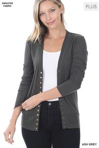 Curvy Snap Cardigan