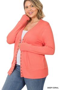Curvy Snap Cardigan