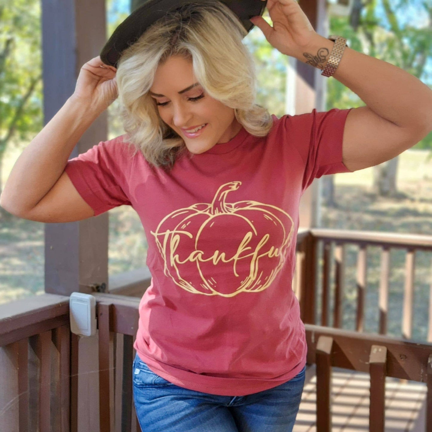 Thankful Pumpkin Graphic Tee