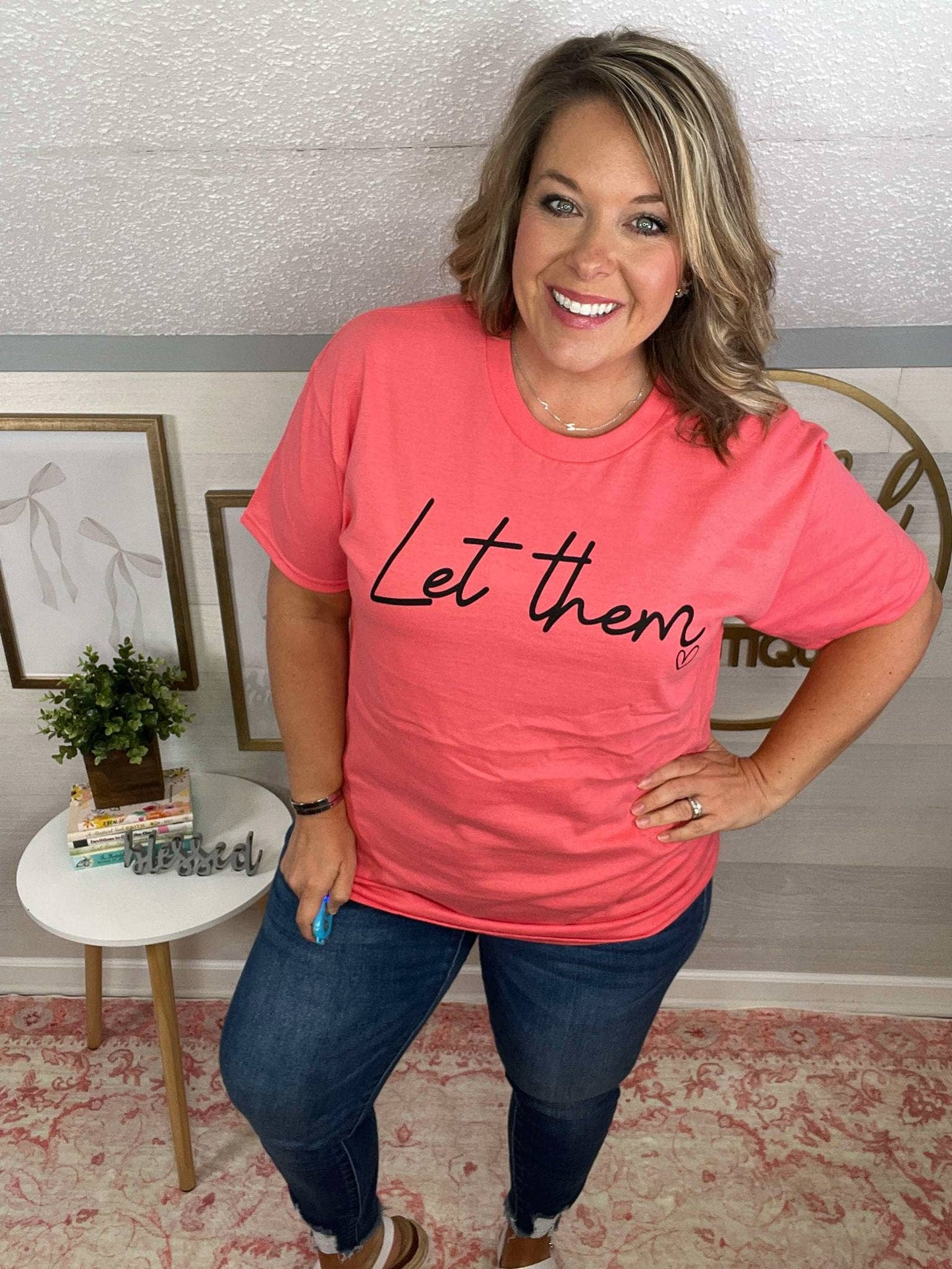 Let Them Coral Faith Graphic Tee