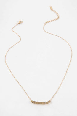 Gold Cube Necklace