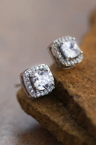 Dainty Square Stud