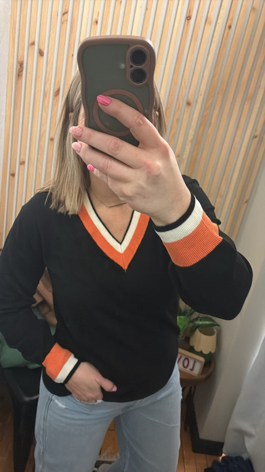 Varsity Stripe Sweater