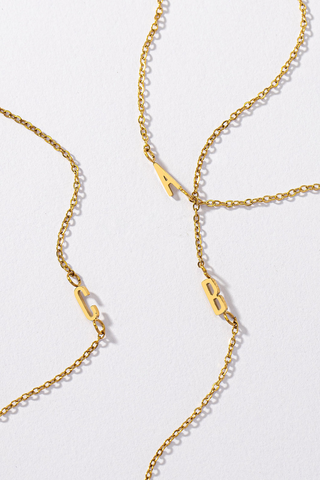 Gold Dipped Mini Initial Necklace