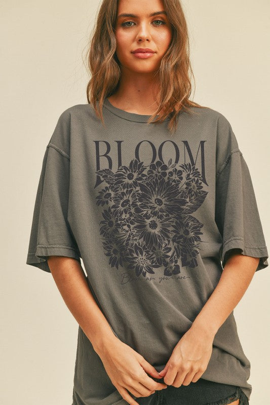 Bloom as You Are Oversized Tee