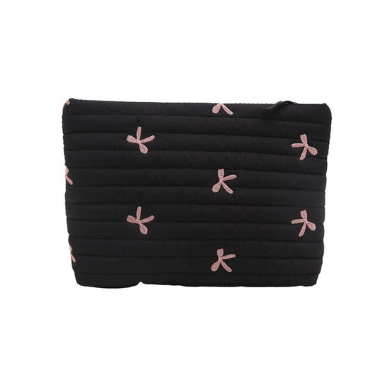 Quilted Puffy Makeup Pouch
